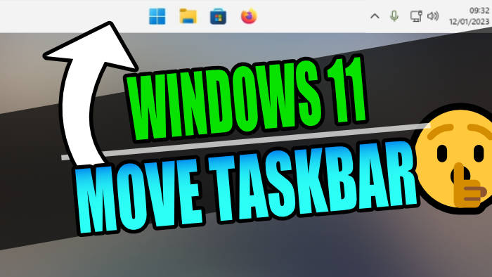 Windows 11 Move Taskbar