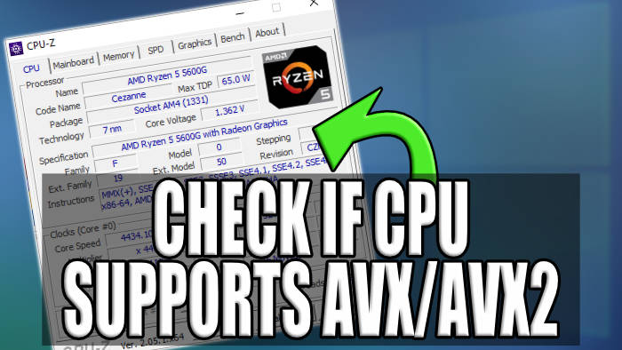 How To Know If My CPU Supports AVX Or AVX2