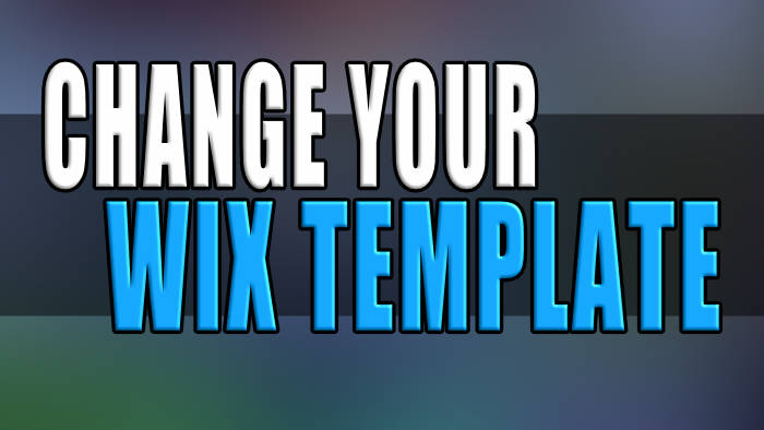 Change your Wix template.