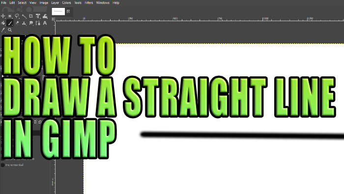 How to Draw A Straight Line In GIMP