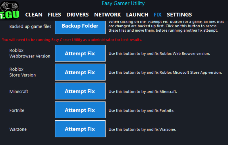 Easy Gamer Utility ComputerSluggish