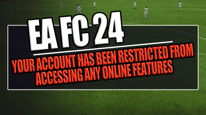 FC 24 Your Account has been restricted from accessing any online features