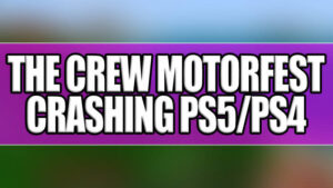 The Crew Motorfest crashing PS5/PS4