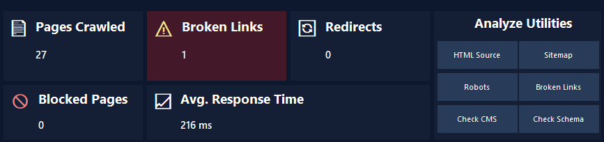 CrawlRhino crawl errors