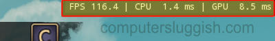 Displaying FPS, GPU and CPU in Tiny Tinas Wonderlands
